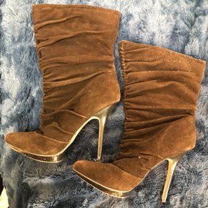 Jessica Simpson Brown Heeled Bootie